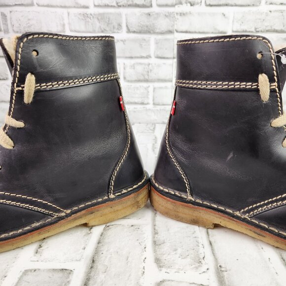 Duckfeet Odense Women's US 10 EU 41 Slate Gray Leather Wool Lined Lace-Up Boots - Picture 4 of 11